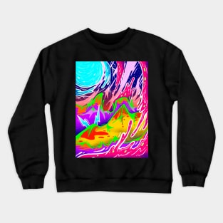 Psychedelic Space Landscape Crewneck Sweatshirt